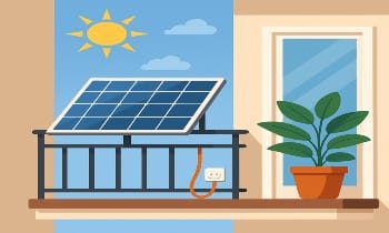 PANELES SOLARES EN LOS BALCONES DE EDIFICIOS RESIDENCIALES