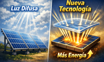 Logran concentrar mejor la luz difusa del sol para obtener más energía en los paneles solares fotovoltaicos